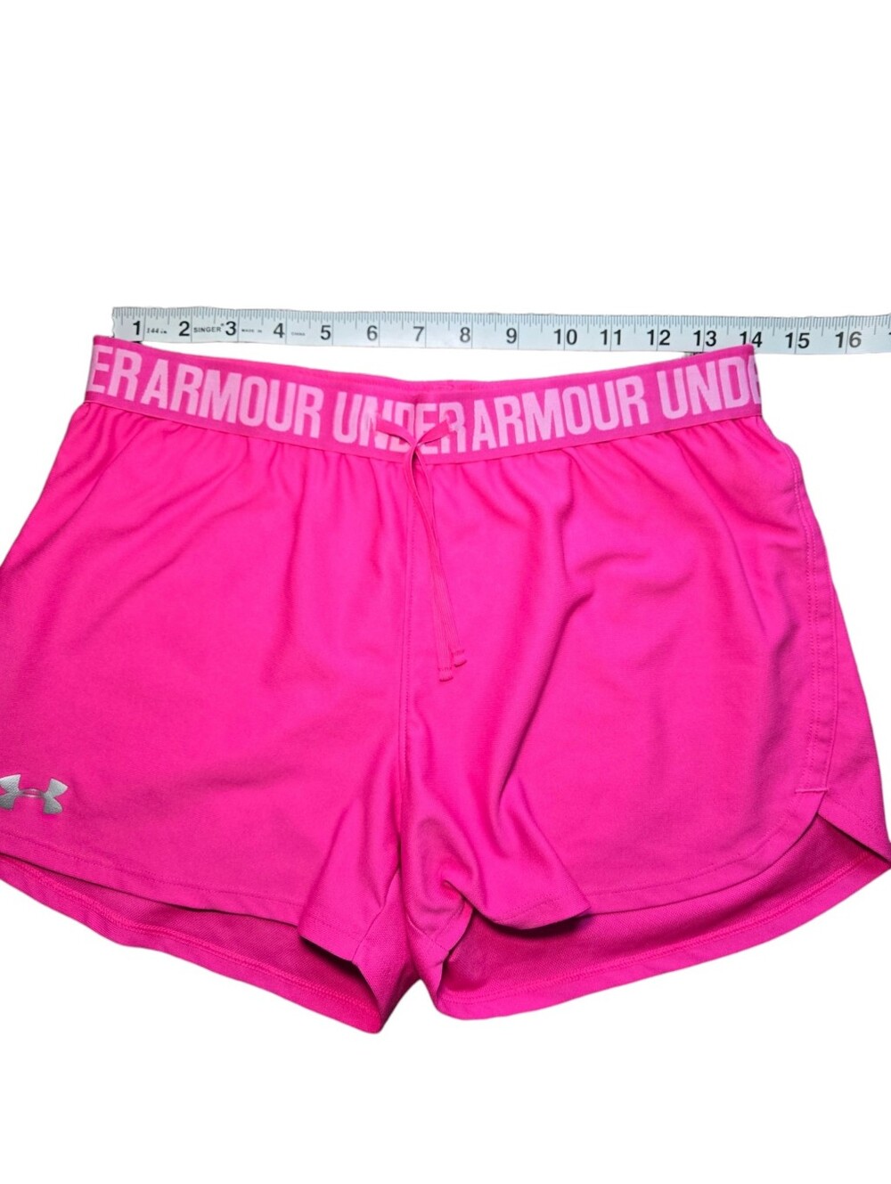 Women's Under Armour Hot Pink Athletic Shorts - Picture 7 of 8